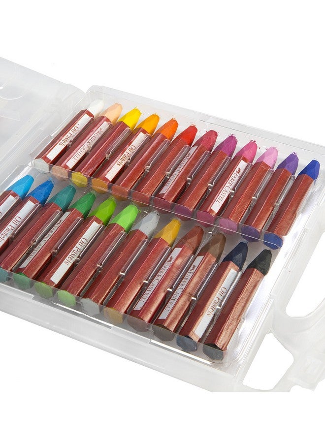 FABER-CASTELL Faber-Castell Blendable Oil Pastels In Durable Storage Case- 24 Vibrant Colors - Non-Toxic Pastels for Kids  - Image 5