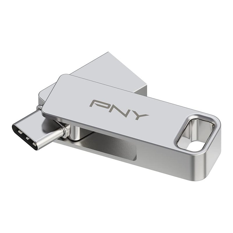 PNY 256GB Duo Link USB 3.2 Type-C Dual Flash Drive for Android Devices and Computers - External Mobile Storage for Photos, Videos, and More - 200MB/s - Image 1