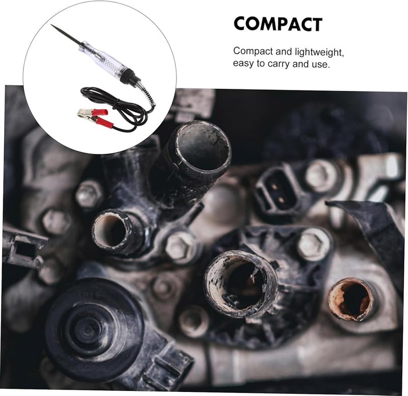 2Pcs Automotive Voltage Tester Pen with Spring Wire Design for Cars Trucks Professional Mechanics - Image 3