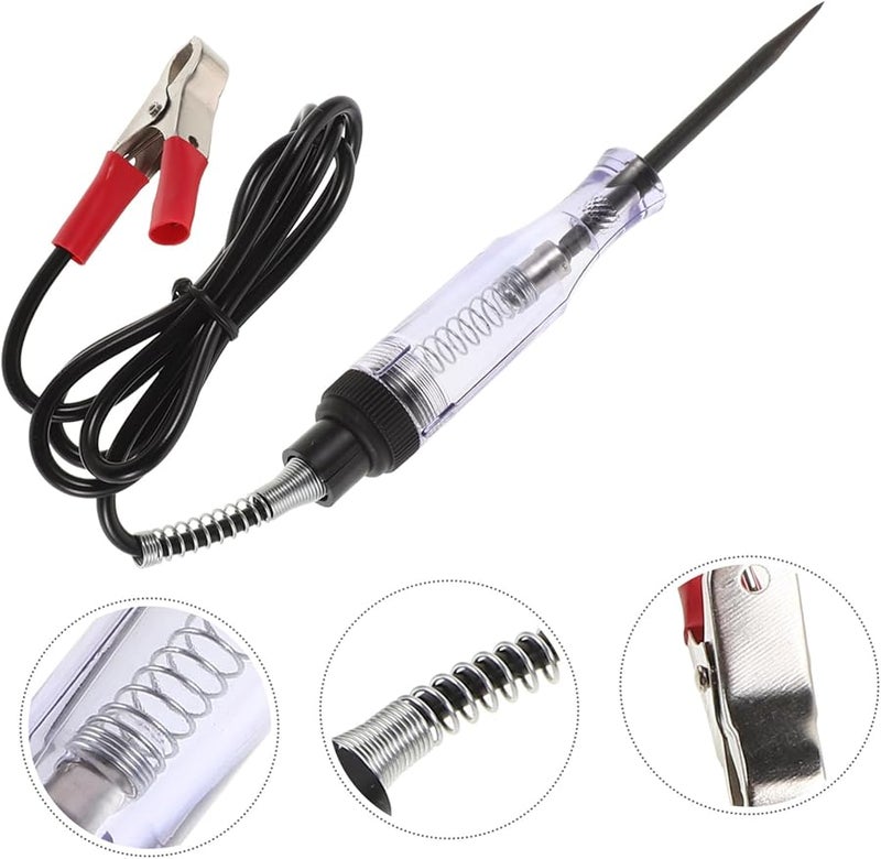 2Pcs Automotive Voltage Tester Pen with Spring Wire Design for Cars Trucks Professional Mechanics - Image 4