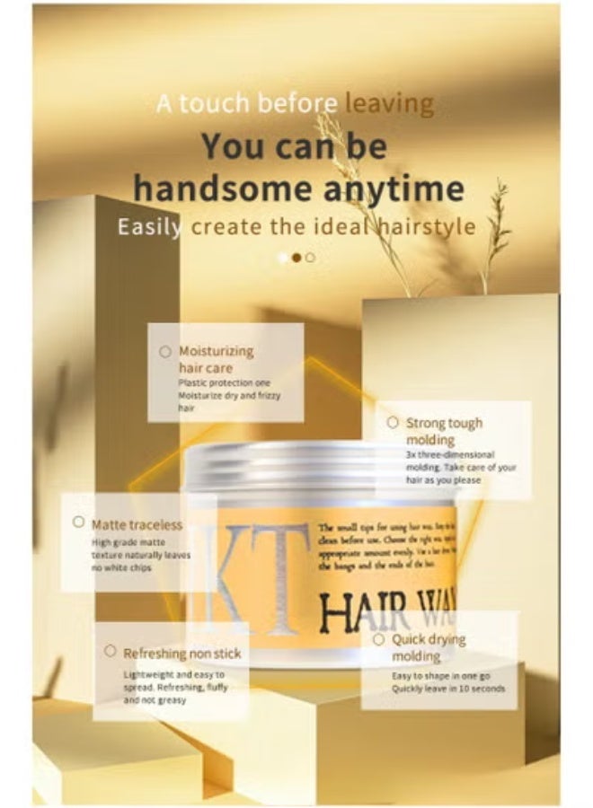 اي كي تي عصا شمع الشعر، ثبات قوي وطويل الأمد، غير دهني، مناسب للشعر المتطاير والمجعد، مناسب للجنسين. - Image 3