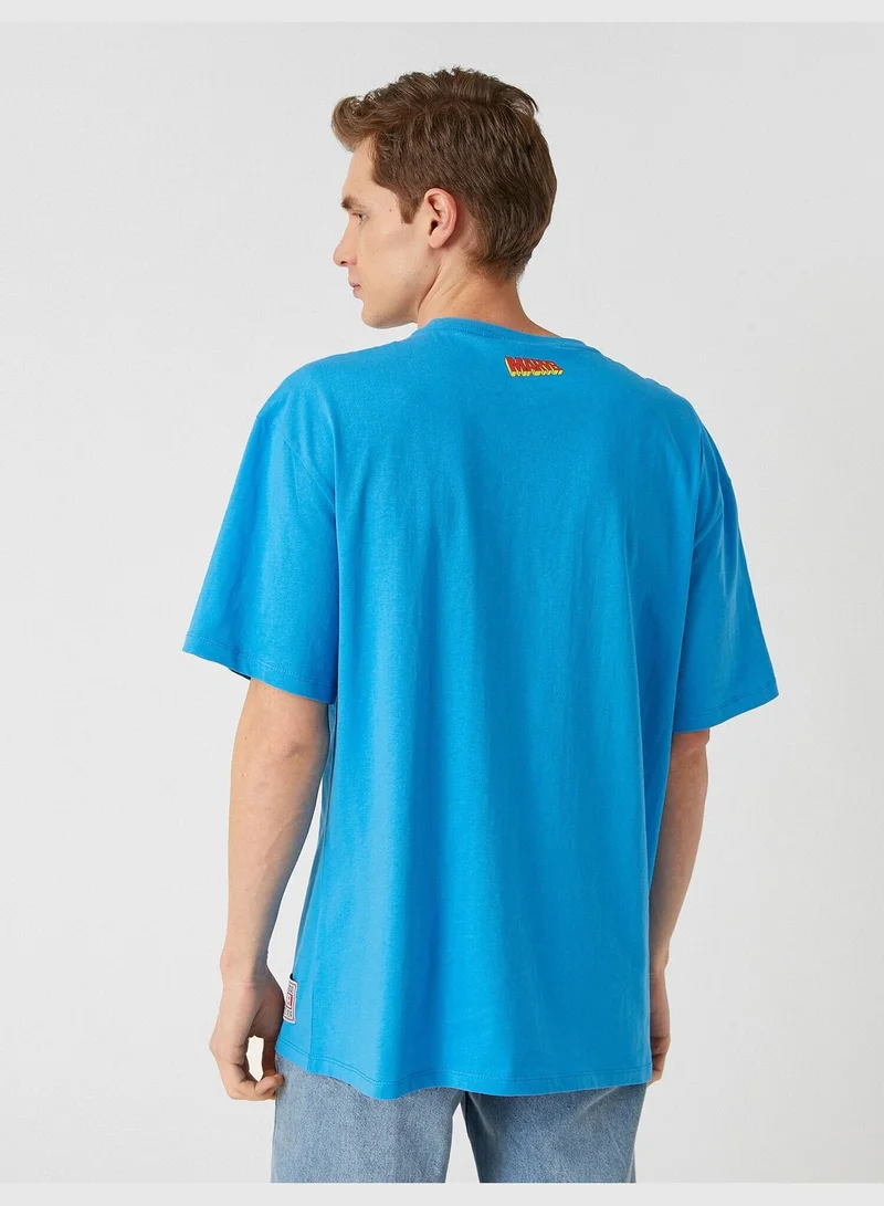 KOTON Marvel Oversized T-Shirt Licensed Printed