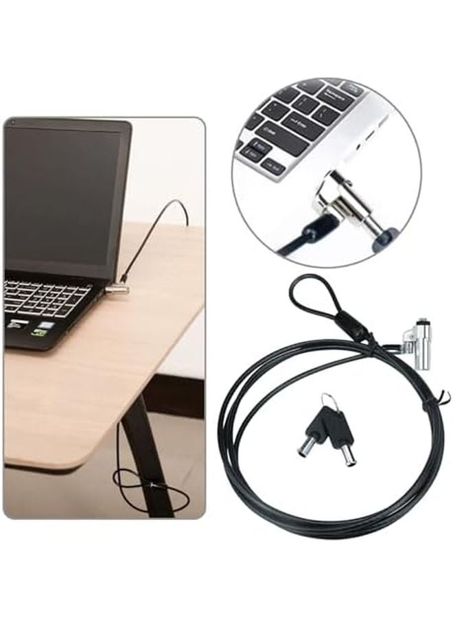 Universal Laptop Lock Cable 6 x 2 5 mm Hole Computer Security Combination - Image 3