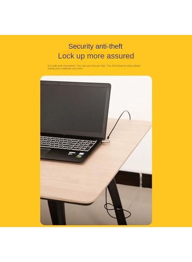 Universal Laptop Lock Cable 6 x 2 5 mm Hole Computer Security Combination - Image 5