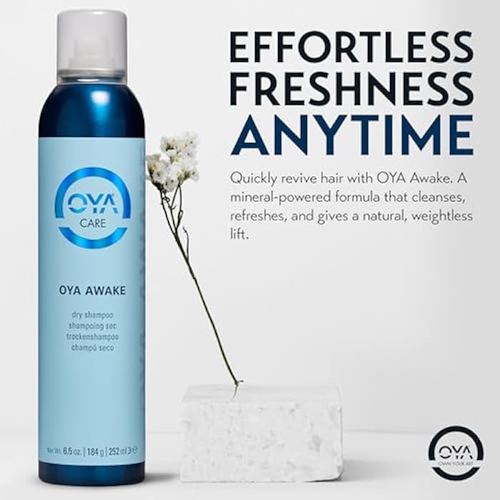 OYA Awake Dry Shampoo - Waterless Shampoo Hair Cleanser Cleanses Oily Hair from Root to Tip Without Residue - Refreshes and Revitalizes Colored & Natural Hair, Adds Natural Volume & Shine - 250ml - Image 3