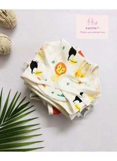 FARETO New Born Baby 12 Single Layer ; Super Soft ; Cotton Nappies ; Washable ; Reusable (06 Months)  - Image 2