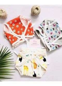 FARETO New Born Baby 12 Single Layer ; Super Soft ; Cotton Nappies ; Washable ; Reusable (06 Months)  - Image 3