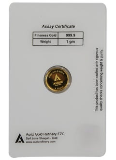 AURIZ MINTING Rizan Jewellery - Auriz Minting 1Gm 24K Gold Coin Flower Design  - Image 2