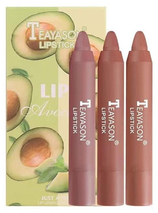 TEAYASON 3PCS Nude Lipstick Set Matte Lip Stick Waterproof Long Lasting Lipstick Non Stick Cup Velvet Lip Gloss Lip Stain Professional Lip Makeup Matte Lipstick Set B - Image 1