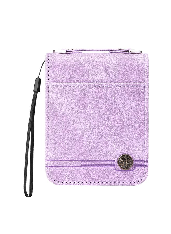 S-TOP Case For Samsung Galaxy Z Flip3 5G Skin Feel Life Tree Metal Button Leather Phone Case - Image 3