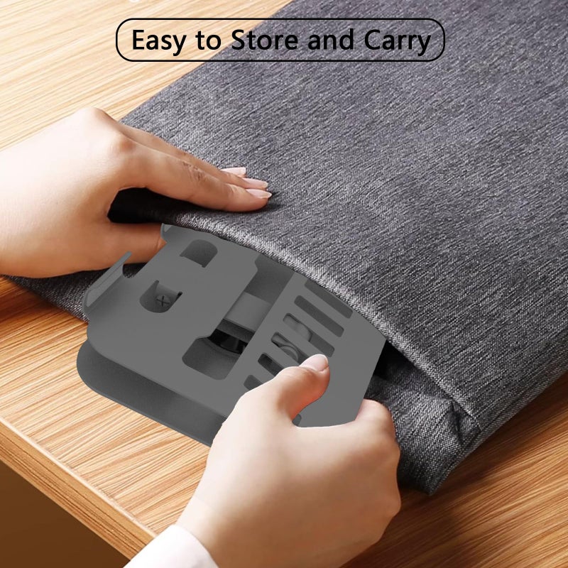TAPMEI Larger Metal Tablet Stand, Adjustable 360Â° Rotation Tablet Holder Compatible with 4-16" Tablet Such as iPad Pro Air, iPad mini, Tab S10 Ultra, Grey - Image 5