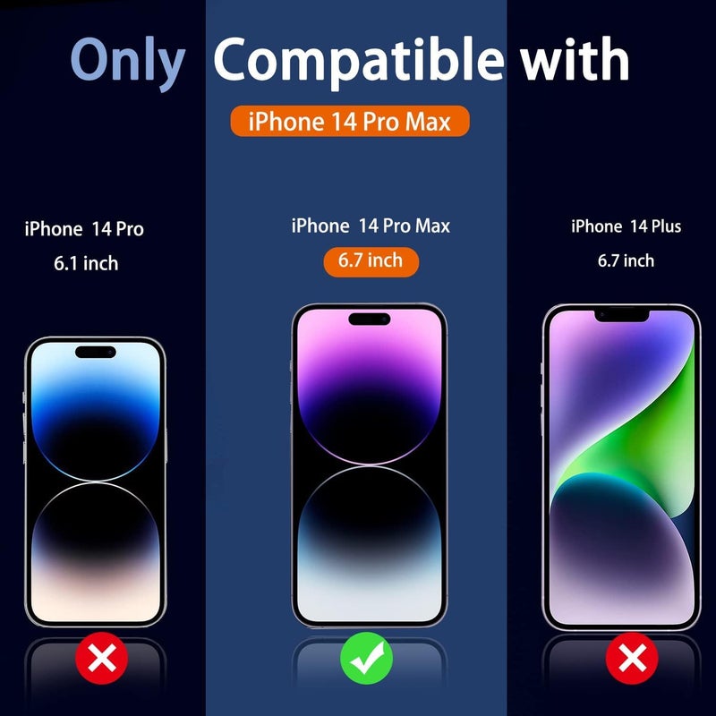 OpenTech Privacy Tempered Glass Screen Protector Compatible For iPhone 14 Pro Max (6.7 Inches) With Edge-To-Edge Protector Coverage And Easy Installation Kit for Smartphone - Image 2