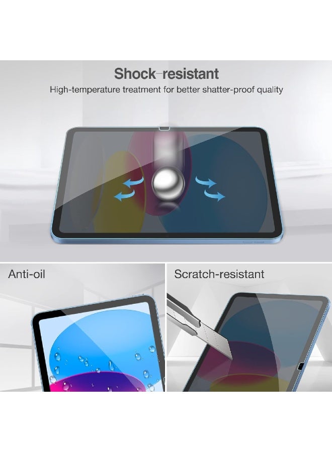 ZOOMEE 4-Way Privacy Screen Protector for iPad (A16) 11th Generation 2025 11 Inch/ 10th 10.9 Inch 2022, 360 Degree Anti-Spy Tempered Glass Film for iPad 11/10 gen 11" 10.9" - Image 4