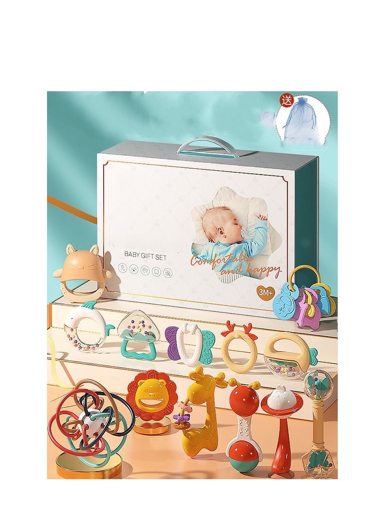 Warrior Newborn Gift Set Of 13 Hand Cranking Bells For Biting And Soothing Toys  - Image 1