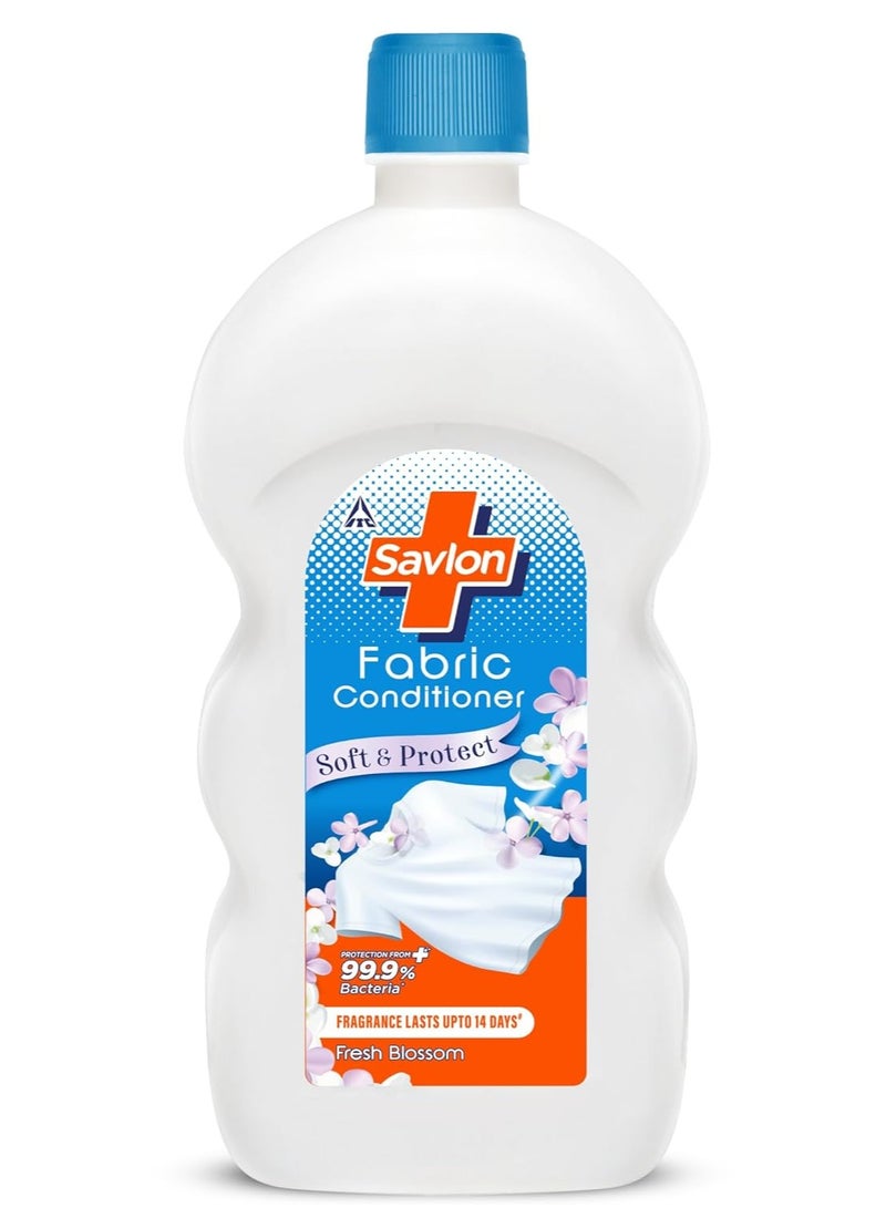 Savlon Laundry Disinfectant and Refreshing Liquid After Detergent Wash Fresh Blossom Fresh Fragrance Lasts Upto 72 hrs Gentle and Safe on Clothes No Bleach Kills Odour Causing Bacteria 1000ml - Image 1