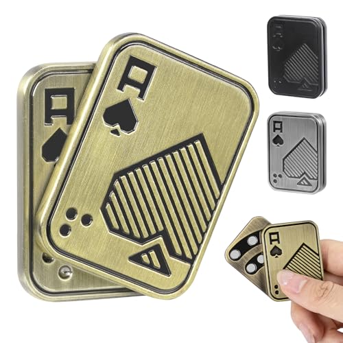 ITOKEY Fidget Toys Adults Metal Magnetic Fidget Slider EDC Poker Cards Fidget Decompression Desk Toys to Relief Anxiety and Stress Cool Gadgets with Click Sound Gifts for Men Adults ADHD - Image 1