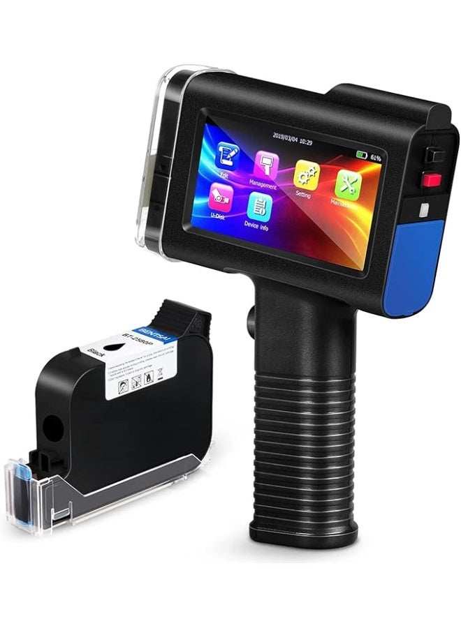 بنتساي BENTSAI BT-HH6105F Handheld Inkjet Printer, Industrial Coding Machine with Touch Screen, 1-5 Lines, 12.7mm Max Print Height, QR Code Barcode Date Logo Printer - Image 1