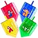 Izzy 'n' Dizzy 4 Pack Fillable Dreidels XLarge 4 x 25 Inch Great for Chocolate Coins and Candy Assorted Colors - Image 2