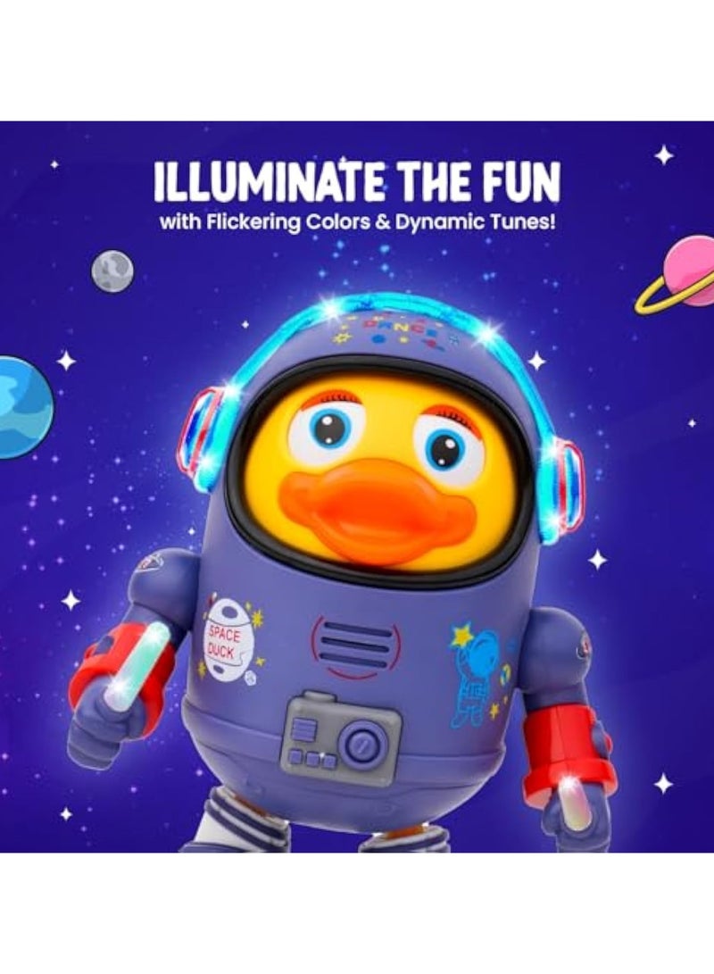 Whimsy  Baby Musical Toy,Dancing Walking Duck,Baby Toy with Music & LED Lights,Crawling Toys 6 to 12 Months Activity Center for Toddlers Learning Educational Development Toy for 1 + Year Old Girl Boy (Space Duck) - Image 4
