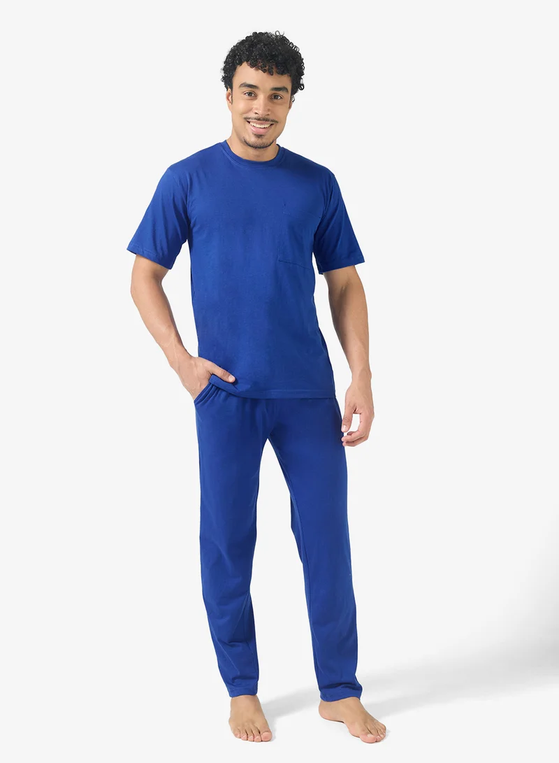Robert Wood  Essential Short Sleeve T-Shirt And Pyjamas Set for Men | Best Price UAE