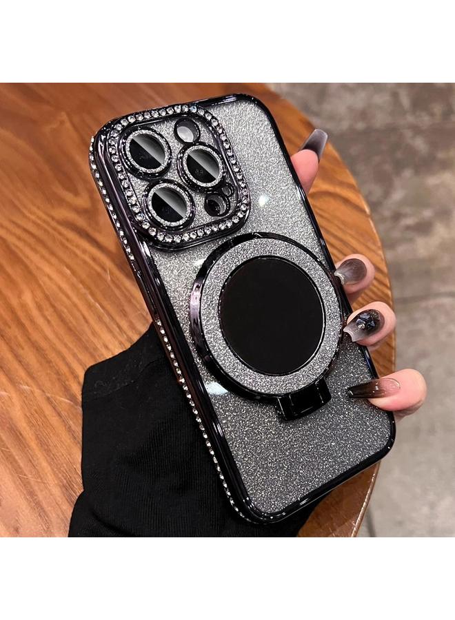 S-TOP Case For iPhone 12 Pro Rhinestone Mirror Glitter MagSafe TPU Phone Case - Image 1