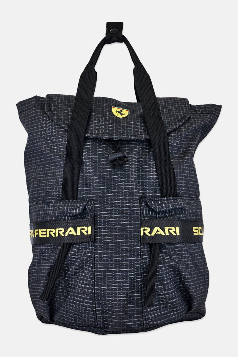 Ferrari حقيبة ظهر رياضية للرجال بشعار العلامة التجارية، سوداء - Image 1