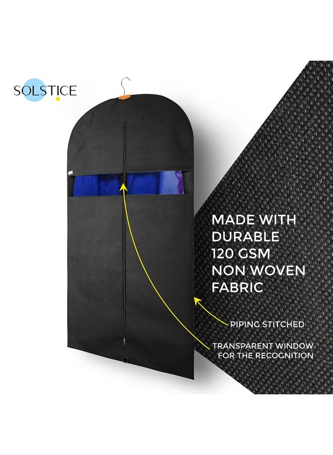 Solstice SOLSTICE Suit Cover Big Size with Zip of (40 x 24 inch) | Suit, Coat, Blazer, Jacket Cover (Pack of 5)(Black), Non Woven  - Image 4