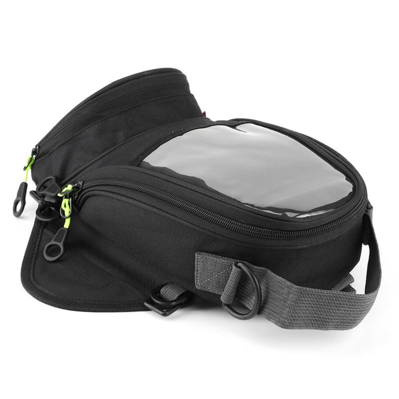 جيفي حقيبة خزان وقود الدراجة النارية من قماش أكسفورد بتصميم مقاوم للماء - حقيبة ملاحة بنافذة كبيرة للهاتف للركوب - Image 5
