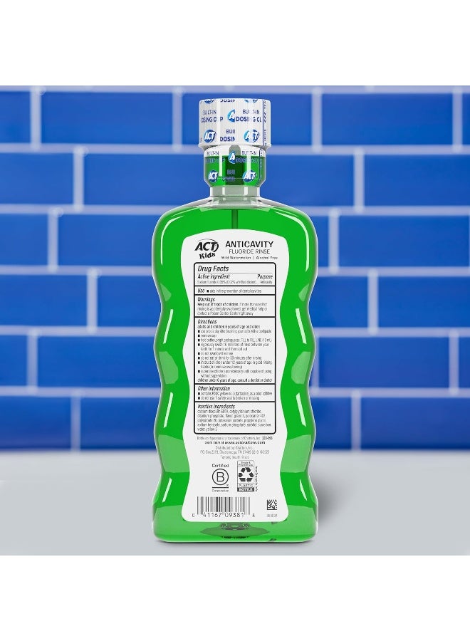 ACT Kids Anticavity Fluoride Rinse Wild Watermelon 16.9 Ounce Original Version - Image 2