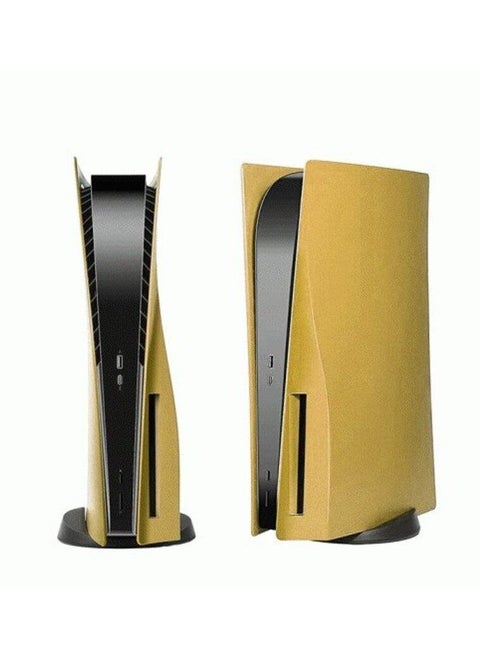 Faceplate For PS5 Console Hard Shockproof For PlayStation 5 Face Plate Shell Skin Case ABS Anti-Scratch Dustproof for PS5 DISC EDITION GOLD