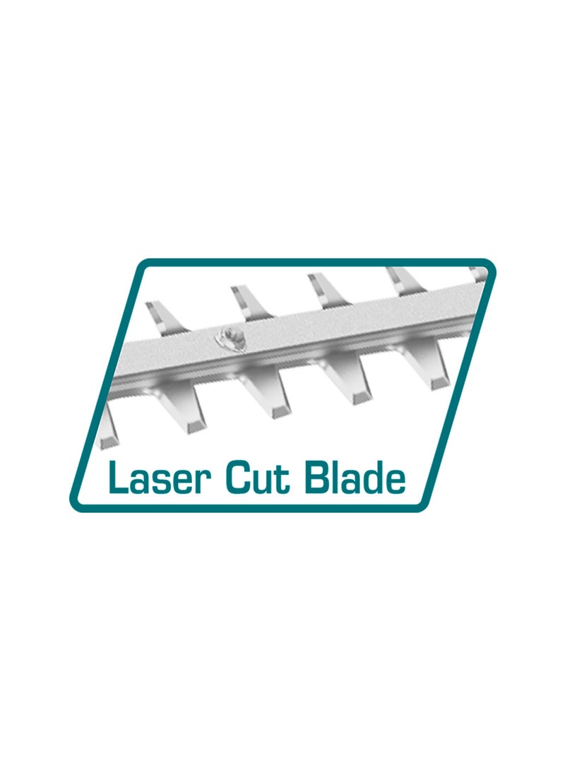 توتال ماكينة تشذيب الشجيرات اللاسلكية بدون فرشات توتال 40 فولت (شفرة 650 مم) - نظام مزدوج عالي الطاقة 20 فولت مع 3600 دورة في الدقيقة، ومسافة بين الأسنان 27 مم، وبطاريتين سعة 2.0 أمبير/ساعة، وشاحن سريع ثنائي المنفذ - THTLI400282 - Image 5