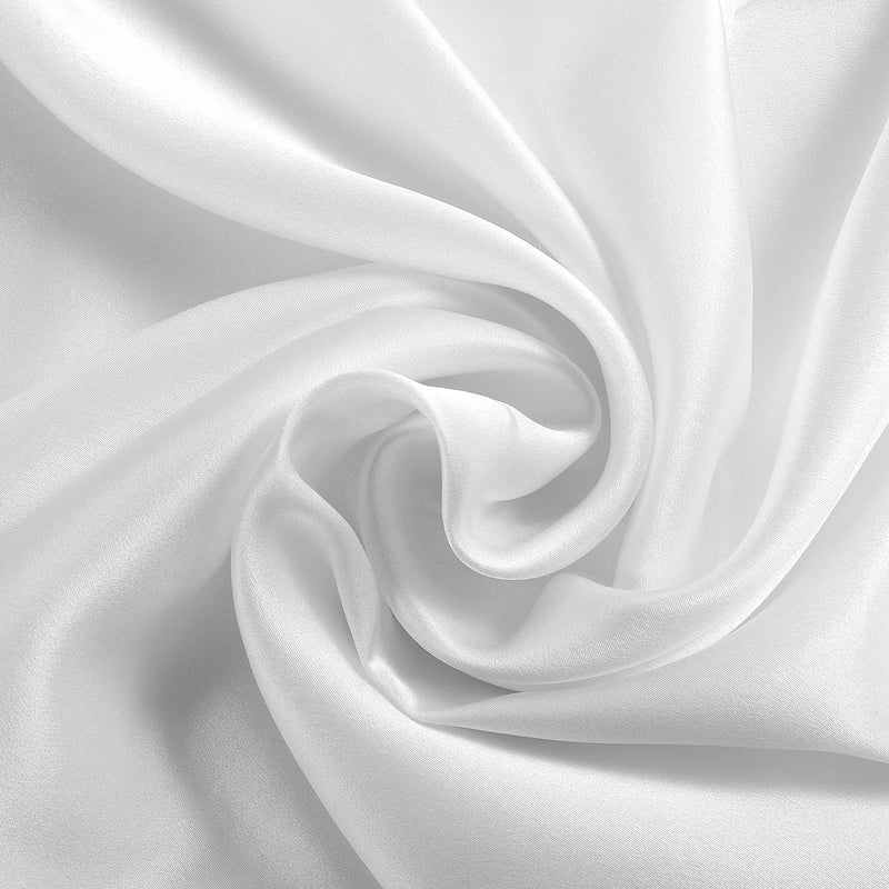 ALASKA BEAR Silk Pillowcase Envelope Closure, 22 Momme 100 Percent Long Overlap Sleeve Mulberry Silk Pillow Case Foldover Design, Machine Washable and NO Zipper, Queen (1, Cool White) - Image 3