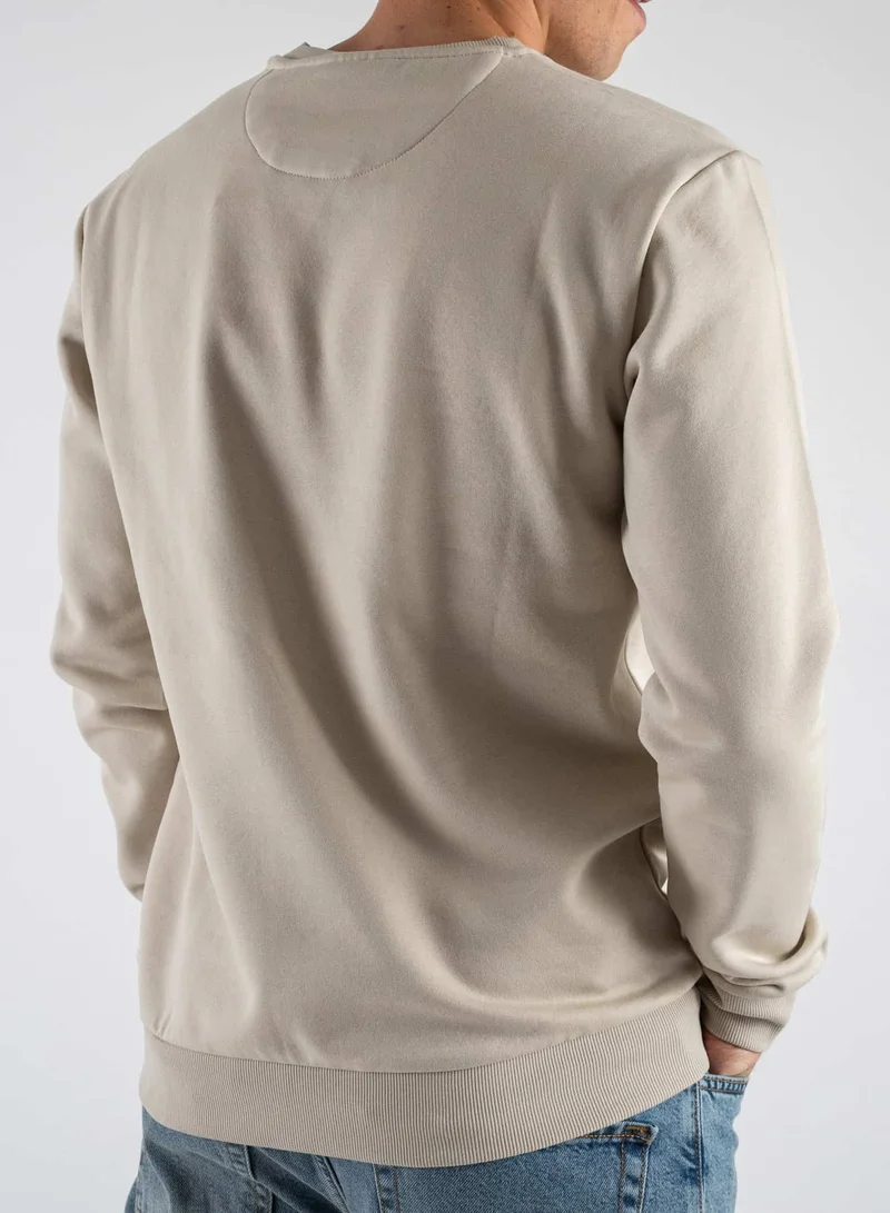 Only & Sons Crew Neck  Printed Football Sweatshirt