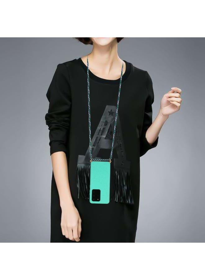 زبون جراب لهاتف Galaxy S20 Ultra مصنوع من مادة قش القمح + جراب واقٍ من مادة TPU مع حبل - Image 4