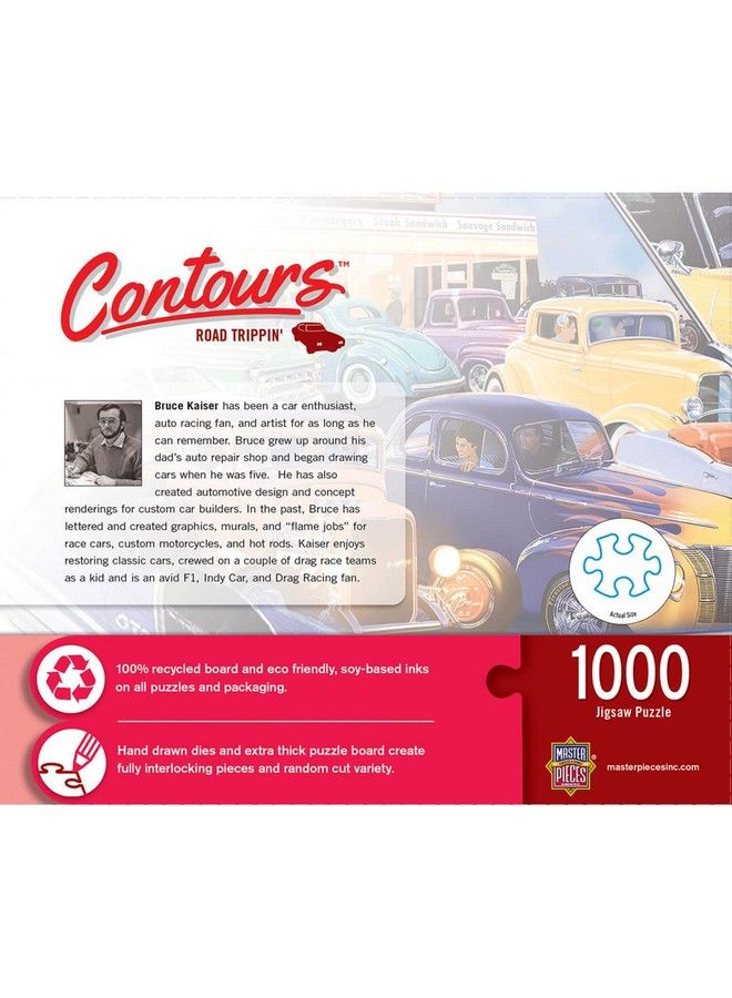 MasterPieces 1000 Piece Jigsaw Puzzle For Adults Family Or Kids Hot Rods Shape 38.5"X22.6" - Image 4