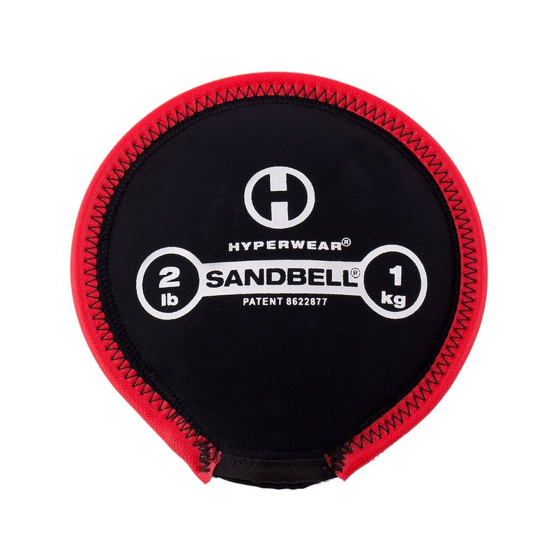 Hyperwear SandBellÂ® Soft Sandbag Weight â€“ Pre-Filled (2 lb â€“ Red) - Image 1