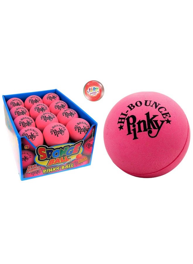 Ja-Ru JA-RU Hi-Bounce Pink Bouncy Ball (24 Units) Rubber Bouncy Balls for Kids. Sports & Outdoor Play Toys. Pinky Ball Massage Therapy Stress Relief Toy. Bulk Party Favors. 976-24p - Image 1