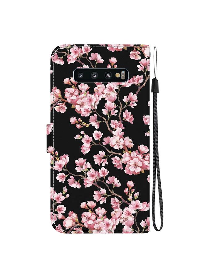 S-TOP Case For Samsung Galaxy S10+ Crystal Texture Colored Drawing Leather Phone Case - Image 3