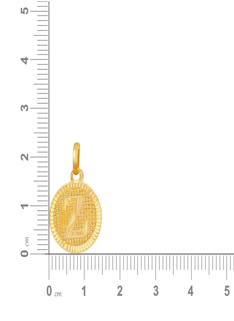 Malabar Gold and Diamonds 22k 916 Purity Gold Pendant for Women EMPN121ZY  - Image 5