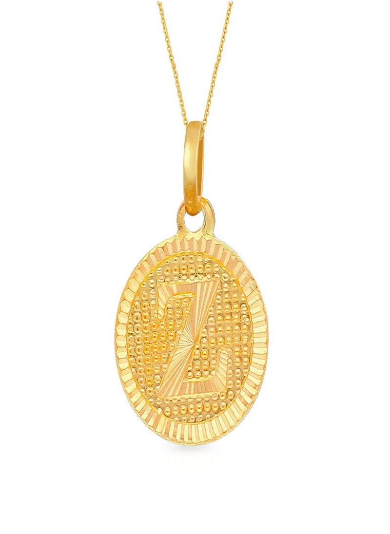 Malabar Gold and Diamonds 22k 916 Purity Gold Pendant for Women EMPN121ZY  - Image 1