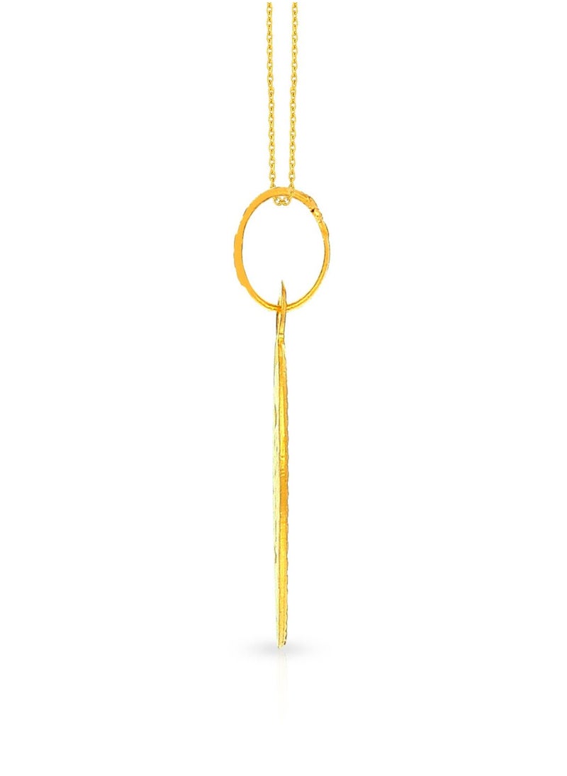 Malabar Gold and Diamonds 22k 916 Purity Gold Pendant for Women EMPN121ZY  - Image 3