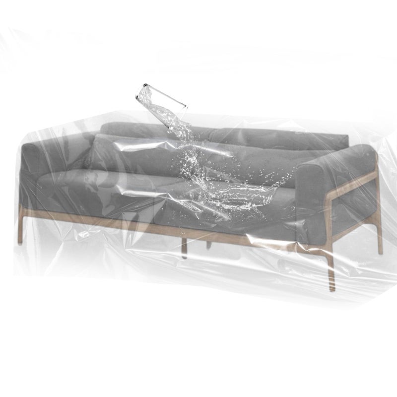 TUAKIMCE غطاء أريكة بلاستيكي TUAKIMCE 1 قطعة غطاء أثاث مقاوم للغبار غطاء أريكة ثقيل مقاوم للماء غطاء حماية للأريكة حقيبة تخزين الأريكة غطاء أريكة متحرك للأرائك سريرأريكةأرض 300 سم × 200 سم