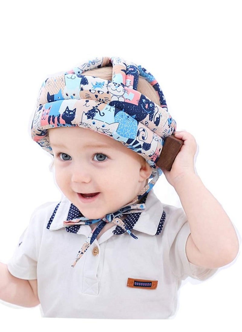 XiuWoo - Toddler Head Protector Upgrade Infant Safety Helmet Breathable Head Drop Protection Soft Baby Helmet for Crawling Walking - Image 1