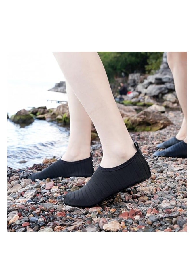 GUDOO Water Shoes for Women Men Kids, Barefoot Quick-Dry Aqua Water Socks Slip-on Swim Beach Shoes for Snorkeling Surfing Kayaking Beach Walking Yoga 40-41  - Image 3