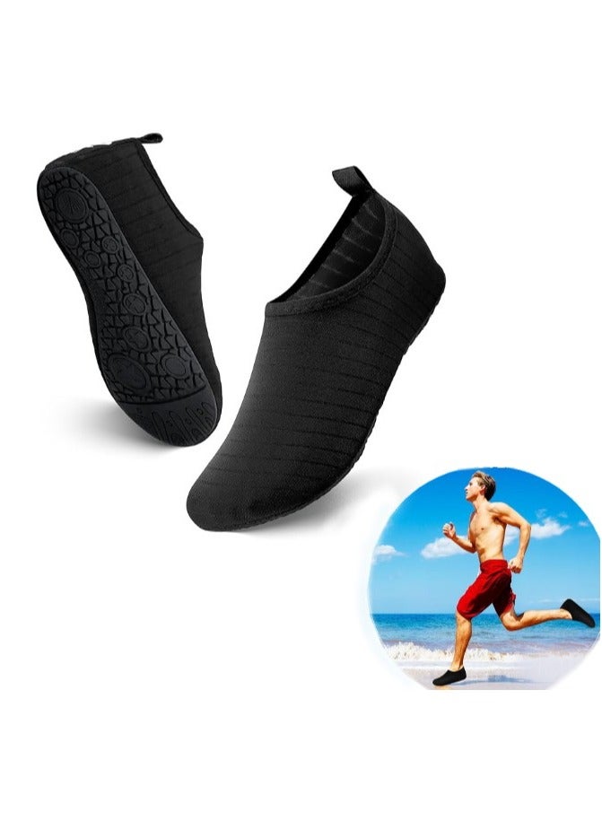 GUDOO Water Shoes for Women Men Kids, Barefoot Quick-Dry Aqua Water Socks Slip-on Swim Beach Shoes for Snorkeling Surfing Kayaking Beach Walking Yoga 40-41  - Image 1