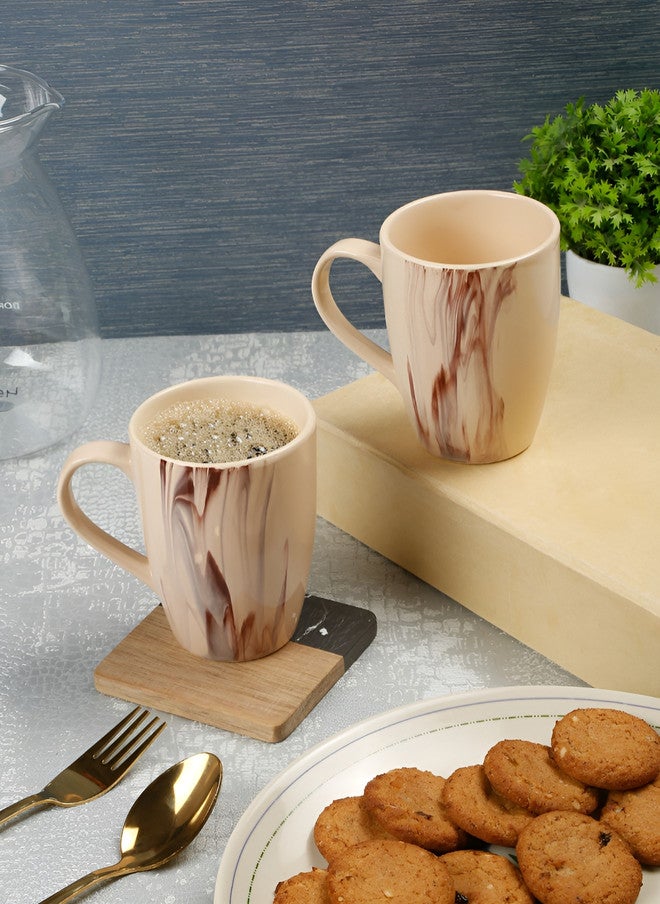 Arrabi Sunsign Theme Cream Ceramic Microwave Safe 2 Piece Mug-320ml - Image 1