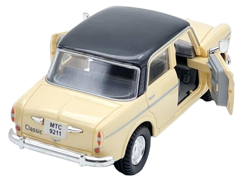 Magicwand 1:36 Scale Fiat Premier Padmini Queen 70's Classic with Openable Doors & Pull Back Action【Pack of 1】【Cappuccino Beige】 - Image 2