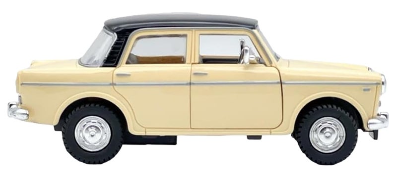 Magicwand 1:36 Scale Fiat Premier Padmini Queen 70's Classic with Openable Doors & Pull Back Action【Pack of 1】【Cappuccino Beige】 - Image 4