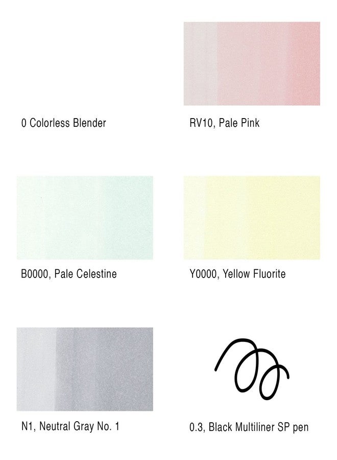 Copic Markers 6-Piece Sketch Set, Blending Basics - Image 4