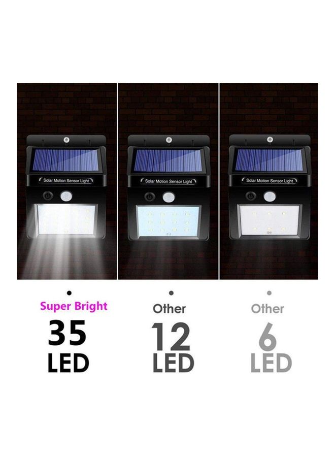 NIBEMINENT Outdoor Waterproof Solar Motion Sensor LED Light Black/White/Blue - Image 4